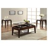 Acme Furniture Docila End Table Walnut: Square Hardwood Frame, Veneer Finish, Living Room Furniture - 2 of 3