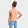 Girls' Short Sleeve Pointelle T-Shirt - Cat & Jack™ - 2 of 3