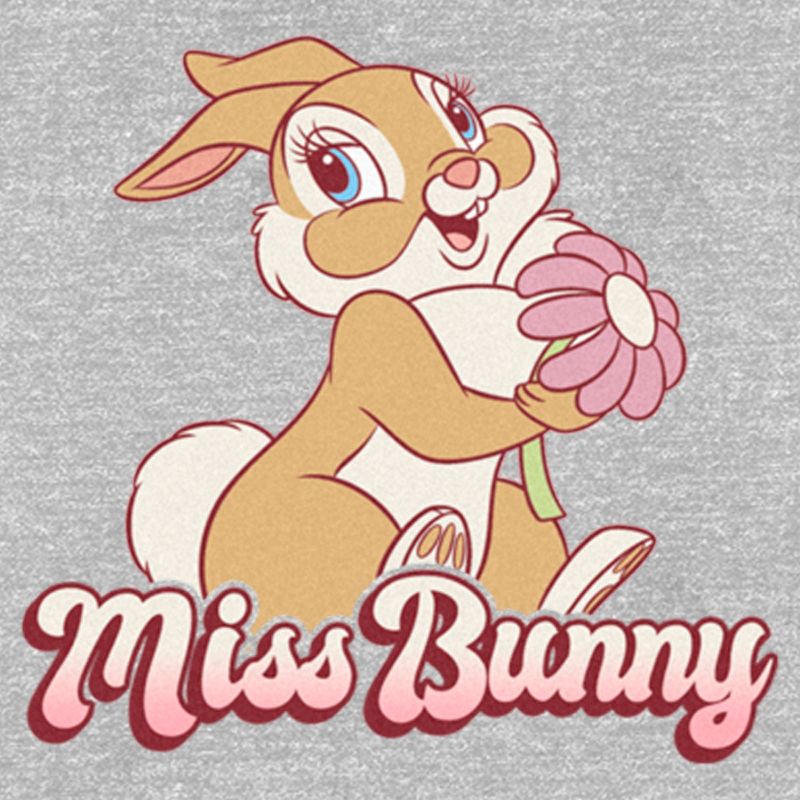 Women's Bambi Valentine's Day Thumper Miss Bunny T-Shirt, 2 of 5