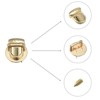 Unique Bargains Zinc Alloy Decorative DIY Handbag Purse Making Turn Lock Clasps 4 Pcs - 4 of 4
