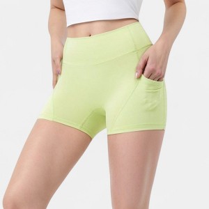 Anna-Kaci Active Women's High Waist Workout Shorts with Side Pockets and Seam-Contoured Fit for Flexible Movement - 1 of 4