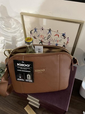 Igloo Luxe Crossbody Cooler Bag Cognac Target