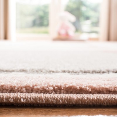 Pink and Ivory Bunny Design Kids Area Rug 4' x 6'
