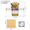 Unique Bargains 3D Handcrafted Pop-Out Funny Greeting Card Black Gold - 2 of 4