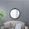 GlasFlength Decorative Wall Mirrors Wall Art Wall Mirror Classic Mirror Decorative Circle Mirror Vanity Mirror for Living Room, Black, 29.1"*2"*30.1" - 3 of 4