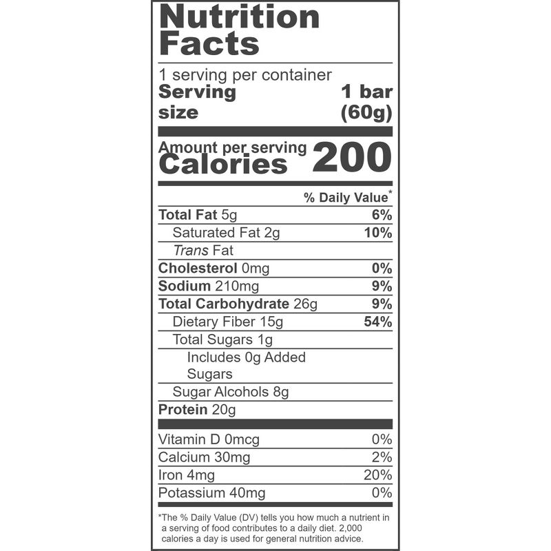 No Cow Chocolate Chip Cookie Dough Protein Bar - 12 bars, 2.12 oz, 4 of 5