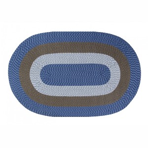 Country Stripe Collection 100% Polypropylene Reversible Indoor Area Utility Rug - Better Trends - 1 of 4