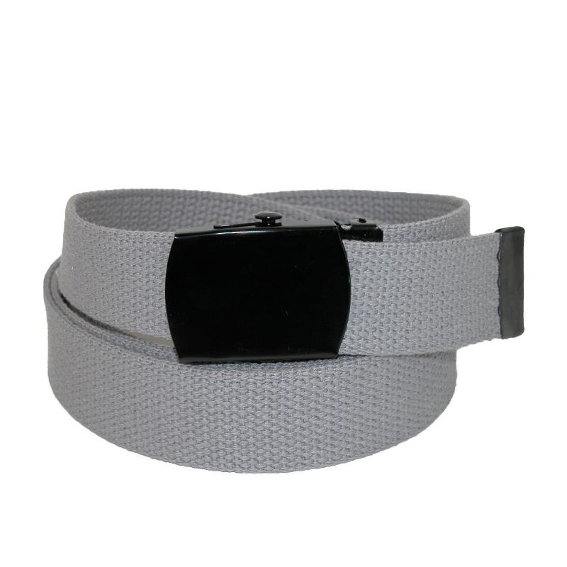 CTM Fabric Big & Tall Adjustable Belt with Black Buckle, 1 of 2