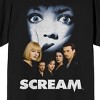 Scream 1-3 Distressed Movie Poster Crew Neck Short Sleeve Women's Black T-shirt - 2 of 3