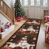 Christmas Area Rug Non Slip Living Room Throw Carpet Snowman Washable Soft Indoor Carpet Non-Shedding Rug for Bedroom Dining Room - 3 of 4