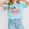 Simply Sage Market Women's Retro Aloha Short Sleeve Relaxed Fit Cropped Tee - 2 of 3