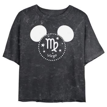 Junior's Women Mickey & Friends Virgo Mousey Silhouette T-Shirt