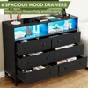 Nasitip 47.24'' Wide Dresser for Bedroom, 6 Drawer Modern Large Capacity Storage Cabinet Chests of Drawers & Wood Dressers Closet - 3 of 4