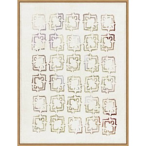 22" x 30" Dreamy Geo III by Aimee Wilson Framed Canvas Wall Art Light Brown - Amanti Art - 1 of 4