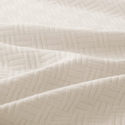 Beige Cotton Basketweave 50x70 Kids Throw Blanket
