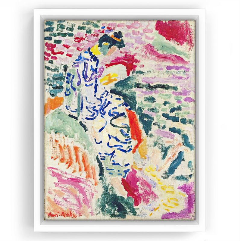 Americanflat - Henri Matisse Landscape Abstract by Artvir Floating Canvas Frame - Modern Wall Art Decor, 1 of 7