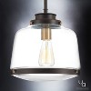 Urban Ambiance Luxury Luxe Industrial Pendant Light,  11"H x 11"W,  Olde Bronze Finish, UHP2535 - 3 of 4