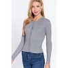 Slickblue Women's Long Sleeve Crew Neck Cardigan, Classic Knit Layering Sweater, 4 Color Options, Size S-L - 4 of 4