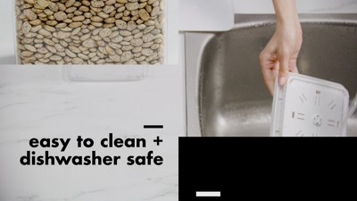 Clear 4.4qt Plastic Airtight Food Storage Container