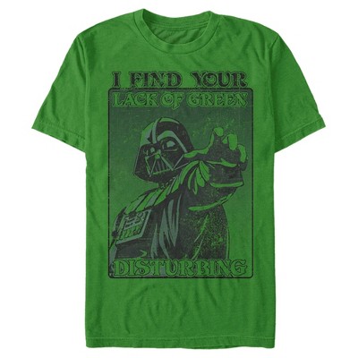 Men's Star Wars Darth Vader St. Patrick's Day Lack Of Green T-shirt ...