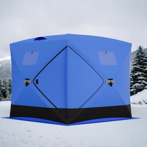 Pop-Up Ice Fishing Tent Insulated Windproof And Warm Available In Multiple Sizes For 4 To 6 People - 1 of 4