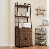 WhizMax 70.8" Industrial Kitchen Shelf, Large Microwave Storage Cabinet - 4 of 4