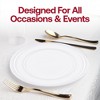 Smarty Had A Party White Flat Plastic Wedding Set - 30 Sets - 2 of 4