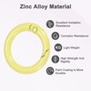 Unique Bargains Metal Spring O Rings Zinc Alloy Durable Multipurpose Lightweight Buckle 5/8 Inch - 2 of 4