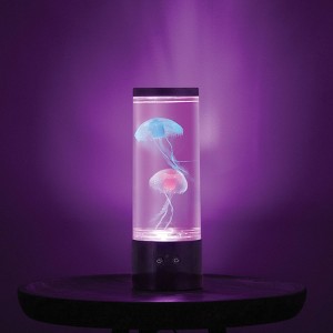 12" RGB Jellyfish Lamp with USB Black - West & Arrow: LED, Ocean Theme, No Assembly - 1 of 3
