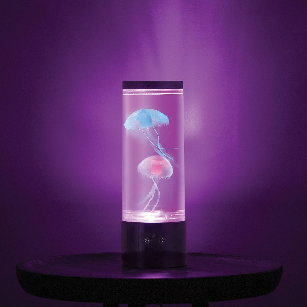 Photos - Floodlight / Street Light 12" RGB Jellyfish Lamp with USB Black - West & Arrow: Multicolor LED, Ocea