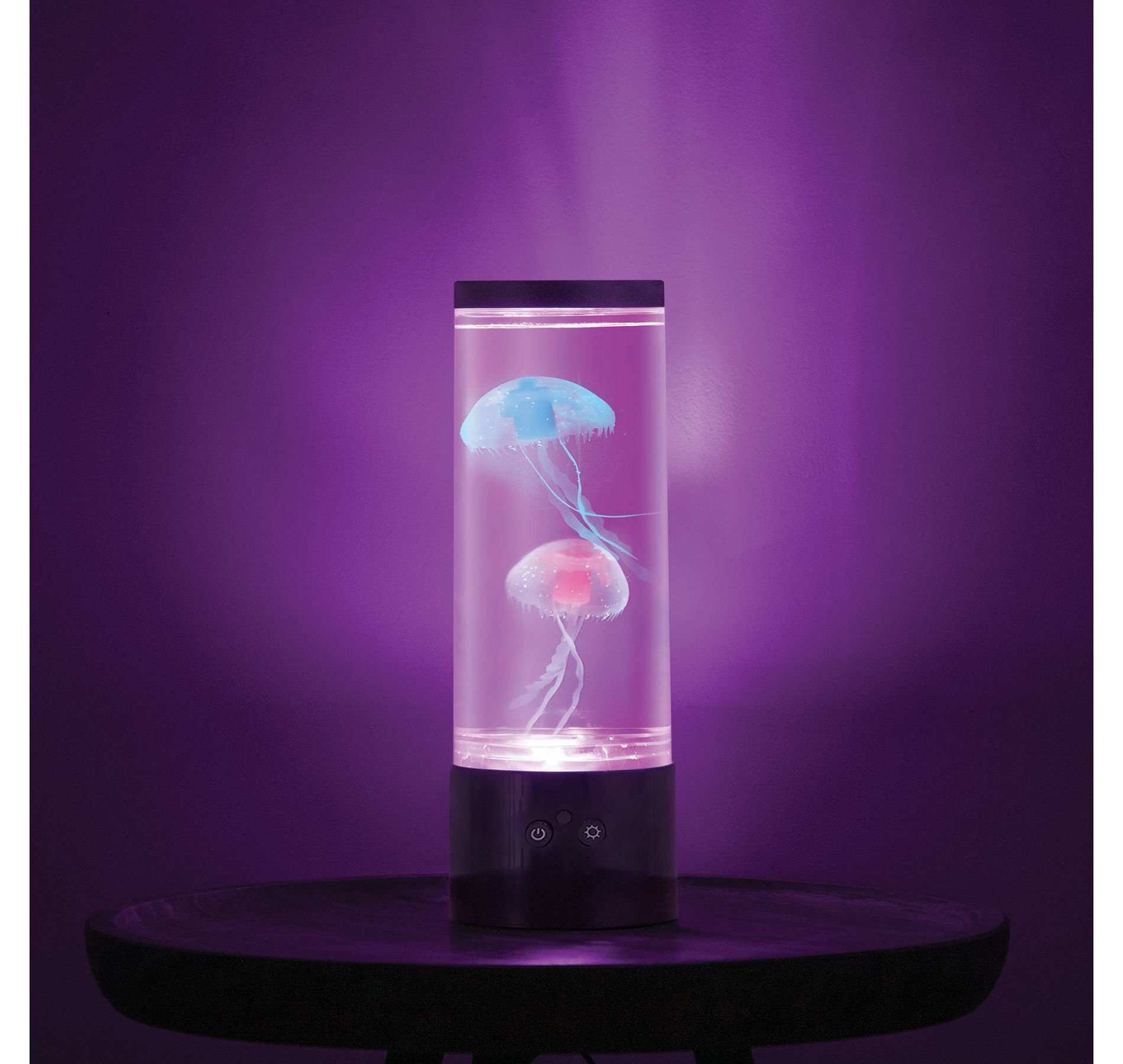 12" RGB Jellyfish Lamp with USB Black - West & Arrow: LED, Ocean Theme, No Assembly