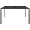 vidaXL Patio Table Anthracite 51.2"x51.2"x28.3" Steel and Glass - 2 of 4