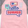 Girls' - Disney - Hello Summer Shirt Tail Raglan Graphic T-shirt - 2 of 4