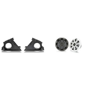 Kicker 45KM654 6.5" Marine Speakers Bundled with Speaker Panels Compatible with 2024-2025 CanAm Maverick R Vehicles - 1 of 4