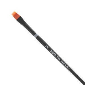 Creative Mark Beste Golden Taklon Rake 1/4" Artist Brush, Professional Watercolor Brushes, For Acrylic Painting, Short Handle, Sharp Edges, Hand-Tied - 1 of 4
