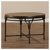 Baxton Studio Austin Vintage Industrial Round Coffee Cocktail Occasional Table: MDF & Metal - 4 of 4