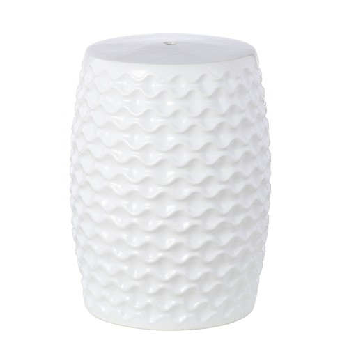 Randon Garden Stool White Safavieh Target