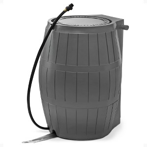 FCMP Outdoor RC4000 Raincatcher 50 Gallon Rain Catcher Barrel, Grey - 1 of 4