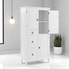 62-Inch Tall Retro Storage Cabinet with 3 Drawers, 3 Doors, Adjustable Shelves & Anti-Tip Kit, Multi-Purpose Organizer - 2 of 4