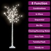 vidaXL Christmas Tree 156 LEDs 5 ft Cold White Willow Indoor Outdoor - 3 of 4