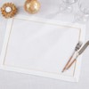 Saro Lifestyle Embroidered Line Design Placemat (Set of 4) - 4 of 4