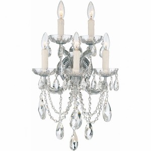 Crystorama Lighting Maria Theresa 5 - Light Sconce in  Polished Chrome - 1 of 2