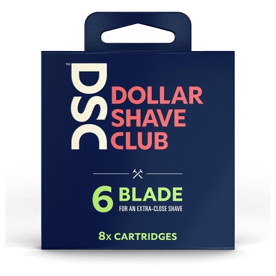 Dollar Shave Club 6-Blade Razor Cartridge Refills - 8ct