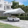 Outsunny 10' x 20' Carport, Portable Garage & Patio Canopy Tent, Adjustable Height, Anti-UV Cover for Car, Truck, Boat, Catering, Wedding - 2 of 4