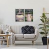 Stupell Industries Natural Paradise Garden Benches 2pc Framed Giclee Art Set - 2 of 4