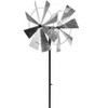 Southern Patio 36 in. H Windmill Dual Kinetic Wind Spinner in Silver - Southern Patio - 2 of 4