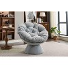 PAGED Oversized Swivel Accent Chair,Swivel Barrel Chair,Modern Upholstered Swivel Chairs for Living Room - 2 of 4