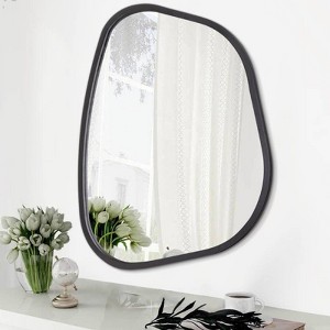 Ruso Weights Irregularly-Shaped Wood Frame Wall Mirror - 1 of 4