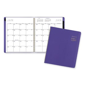 Contemporary Monthly Planner, 11.38 x 9.63, Purple Cover, 12-Month (Jan to Dec): 2025 - 1 of 4