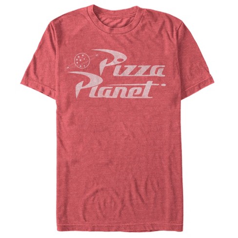 Men's Toy Story Pizza Planet Logo T-Shirt - Red Heather - X Large